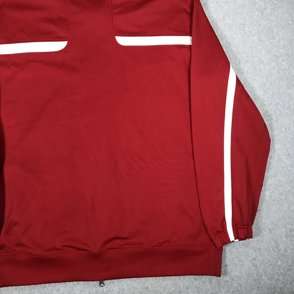 Jordan Jacket Mens XXL Red White Full Zip Jumpman Track Mock Neck